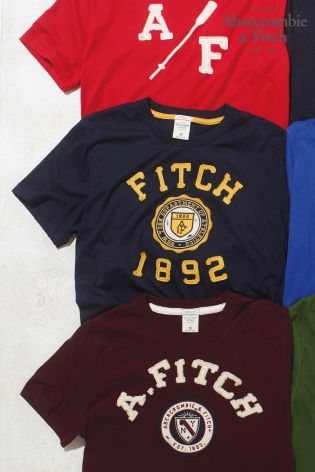 Navy Abercrombie & Fitch 1892 Logo T-Shirt